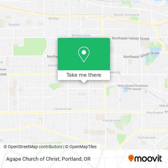 Mapa de Agape Church of Christ