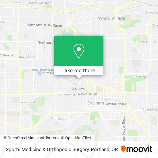 Sports Medicine & Orthopedic Surgery map