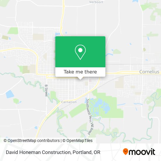 Mapa de David Honeman Construction