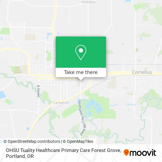 Mapa de OHSU Tuality Healthcare Primary Care Forest Grove