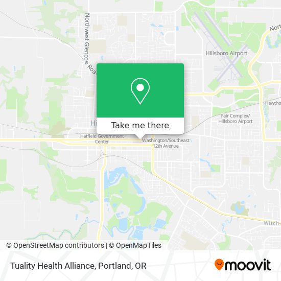 Tuality Health Alliance map