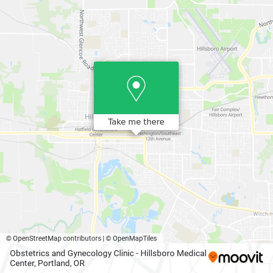 Obstetrics and Gynecology Clinic - Hillsboro Medical Center map