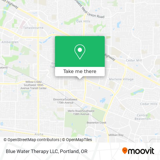 Mapa de Blue Water Therapy LLC