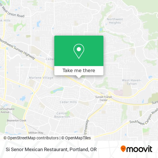Si Senor Mexican Restaurant map
