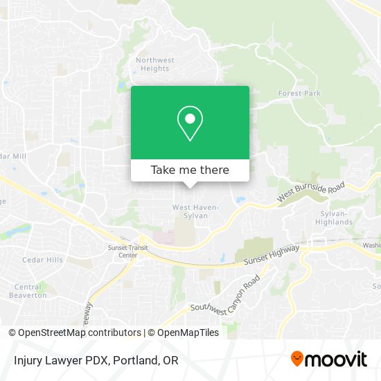 Injury Lawyer PDX map