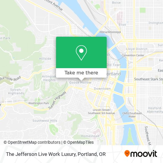 The Jefferson Live Work Luxury map