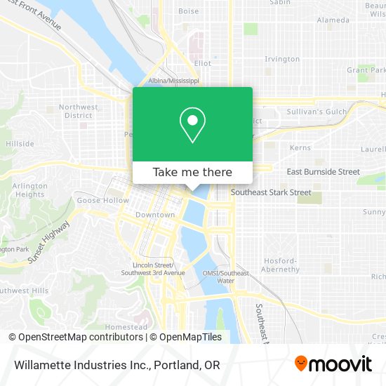 Mapa de Willamette Industries Inc.