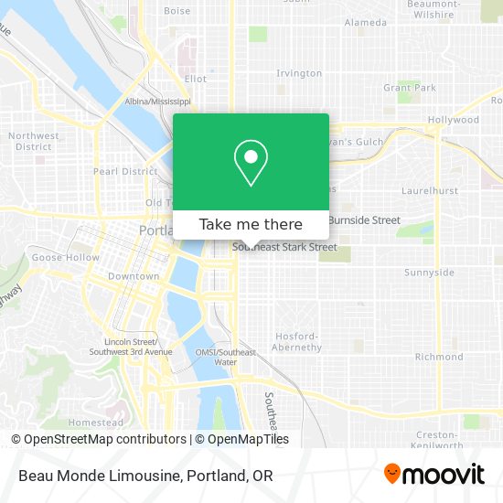 Beau Monde Limousine map