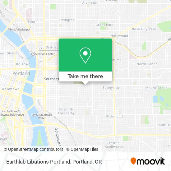 Earthlab Libations Portland map