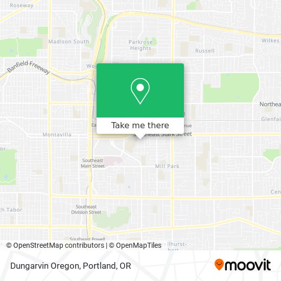 Mapa de Dungarvin Oregon