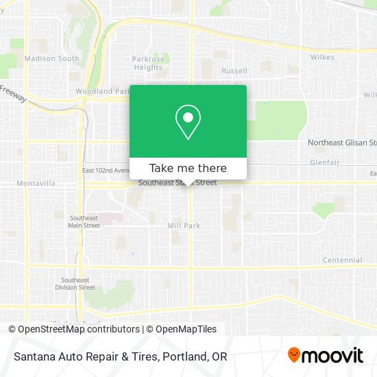 Santana Auto Repair & Tires map