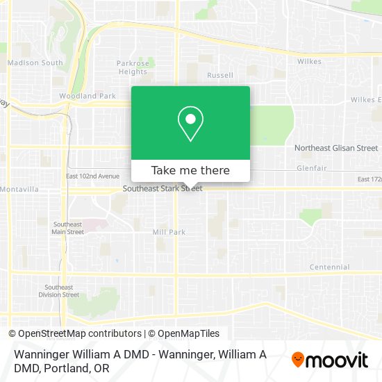 Wanninger William A DMD - Wanninger, William A DMD map