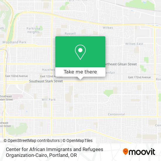 Center for African Immigrants and Refugees Organization-Cairo map