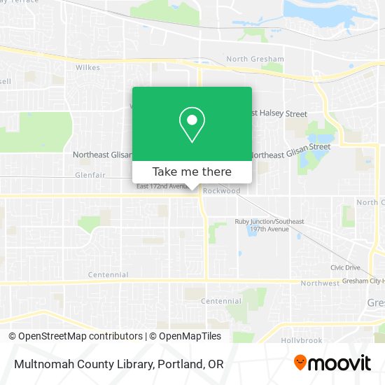 Mapa de Multnomah County Library