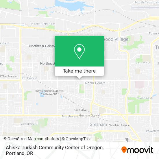 Ahiska Turkish Community Center of Oregon map