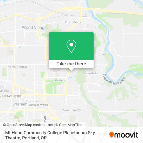 Mt Hood Community College Planetarium Sky Theatre map