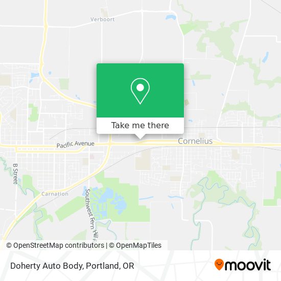 Doherty Auto Body map