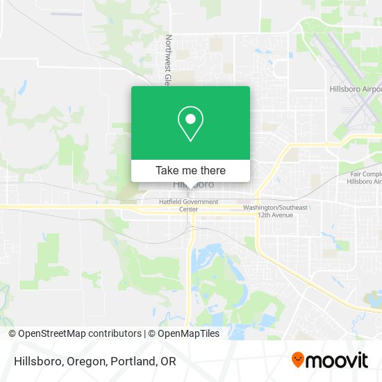 Mapa de Hillsboro, Oregon