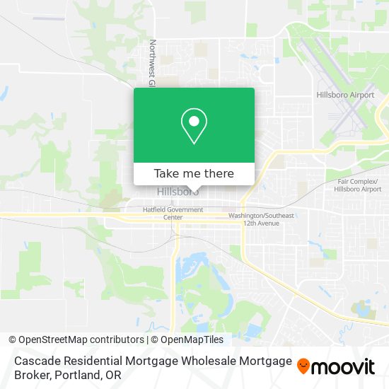 Mapa de Cascade Residential Mortgage Wholesale Mortgage Broker