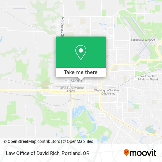 Mapa de Law Office of David Rich