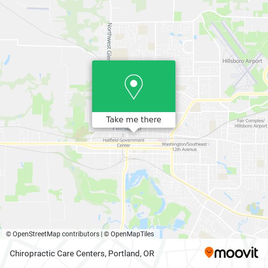 Chiropractic Care Centers map