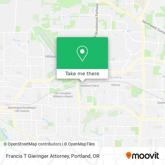 Francis T Gieringer Attorney map