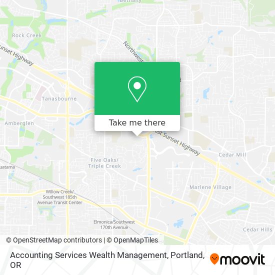 Mapa de Accounting Services Wealth Management