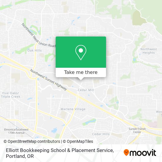 Elliott Bookkeeping School & Placement Service map