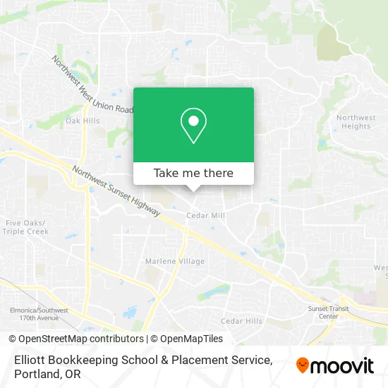 Elliott Bookkeeping School & Placement Service map