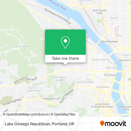 Lake Oswego Republican map