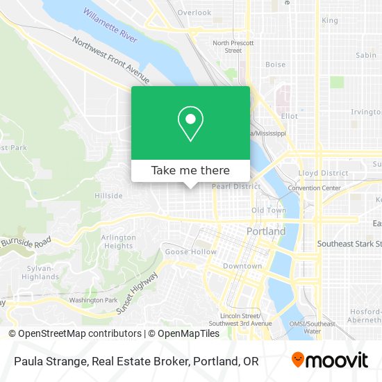 Paula Strange, Real Estate Broker map