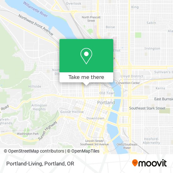 Mapa de Portland-Living