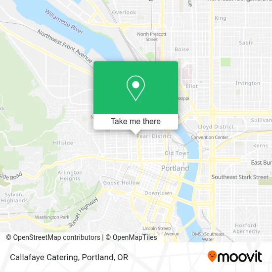 Callafaye Catering map