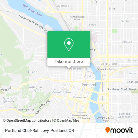 Mapa de Portland Chef-Rafi Levy