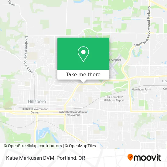 Katie Markusen DVM map