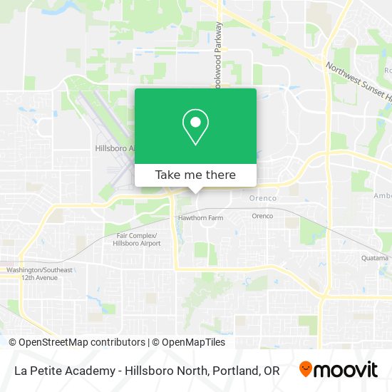 La Petite Academy - Hillsboro North map