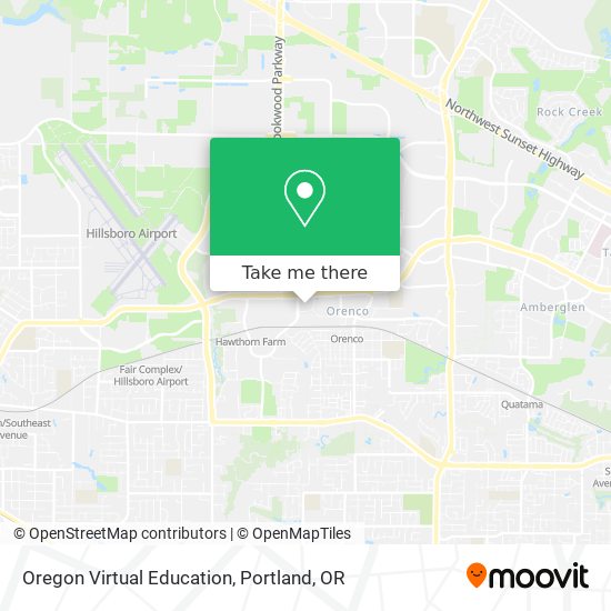 Oregon Virtual Education map