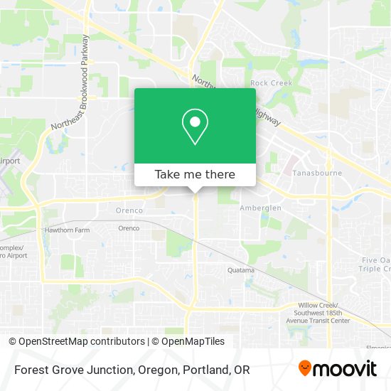 Forest Grove Junction, Oregon map