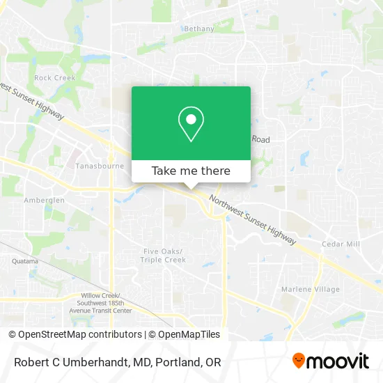 Robert C Umberhandt, MD map