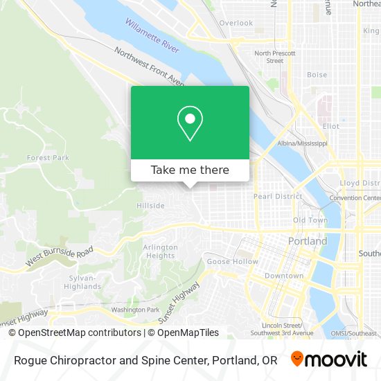 Rogue Chiropractor and Spine Center map