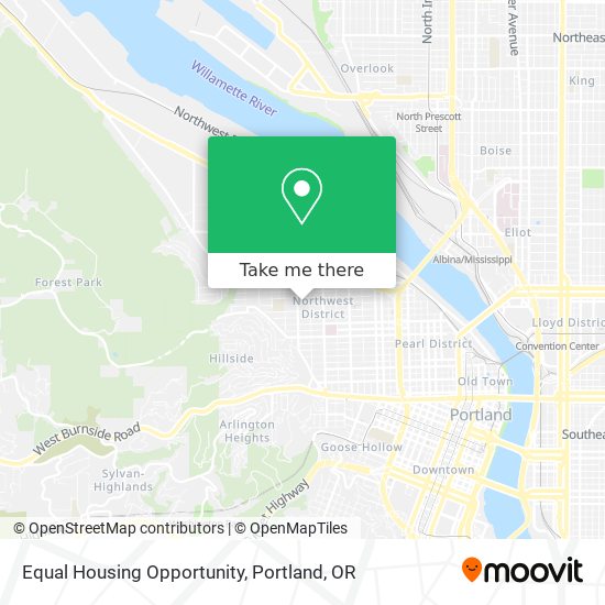 Mapa de Equal Housing Opportunity