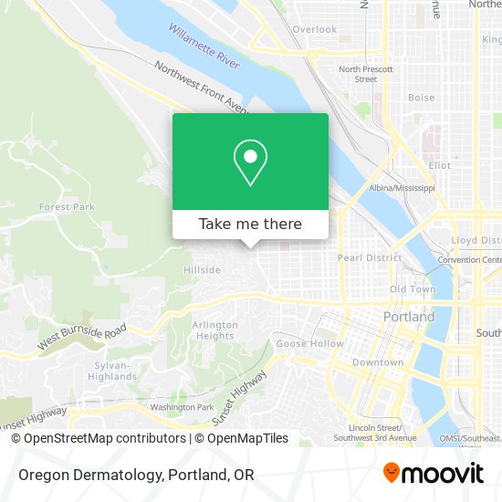 Mapa de Oregon Dermatology