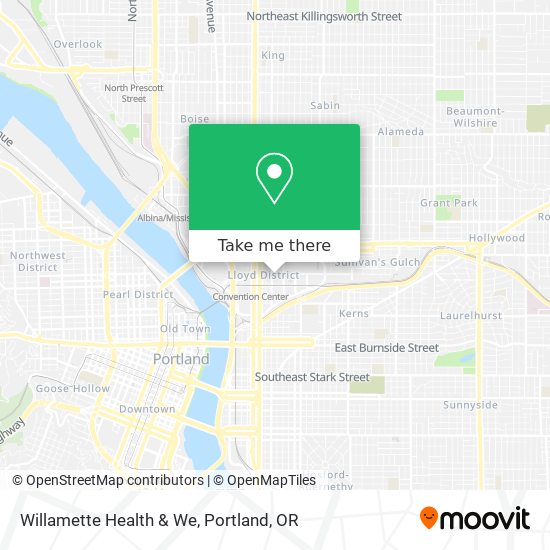 Willamette Health & We map