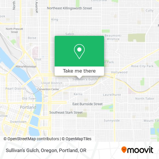 Mapa de Sullivan's Gulch, Oregon