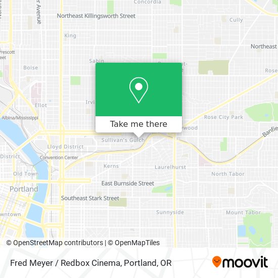 Fred Meyer / Redbox Cinema map