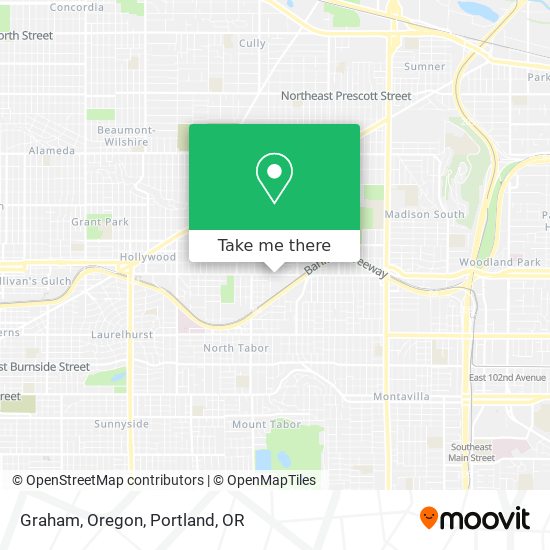 Mapa de Graham, Oregon