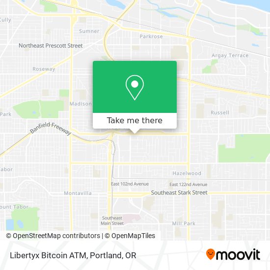 Mapa de Libertyx Bitcoin ATM