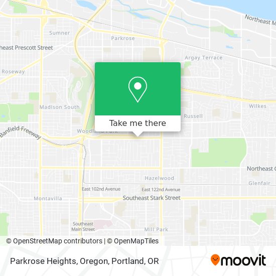 Mapa de Parkrose Heights, Oregon