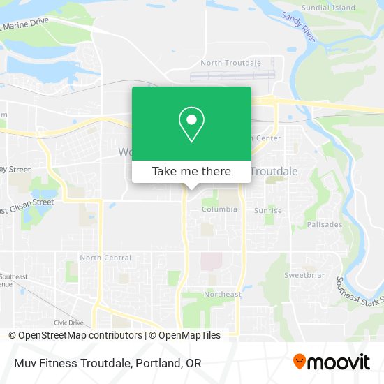 Muv Fitness Troutdale map