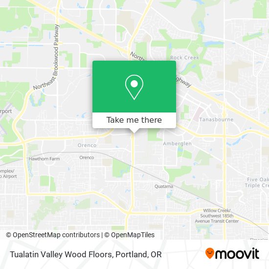 Tualatin Valley Wood Floors map